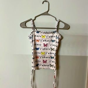 Butterfly sleeveless top